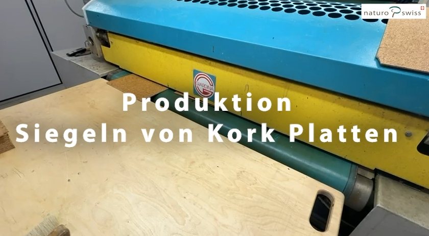 Siegeln von Kork Platten